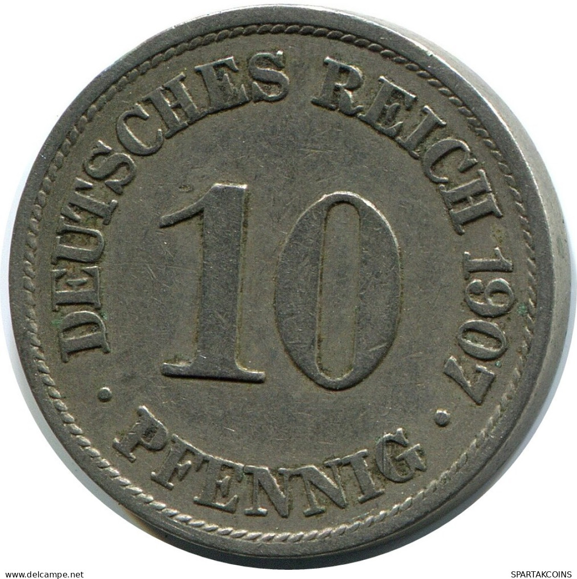 10 PFENNIG 1907 A ALLEMAGNE Pièce GERMANY #DB262.F.A - 10 Pfennig