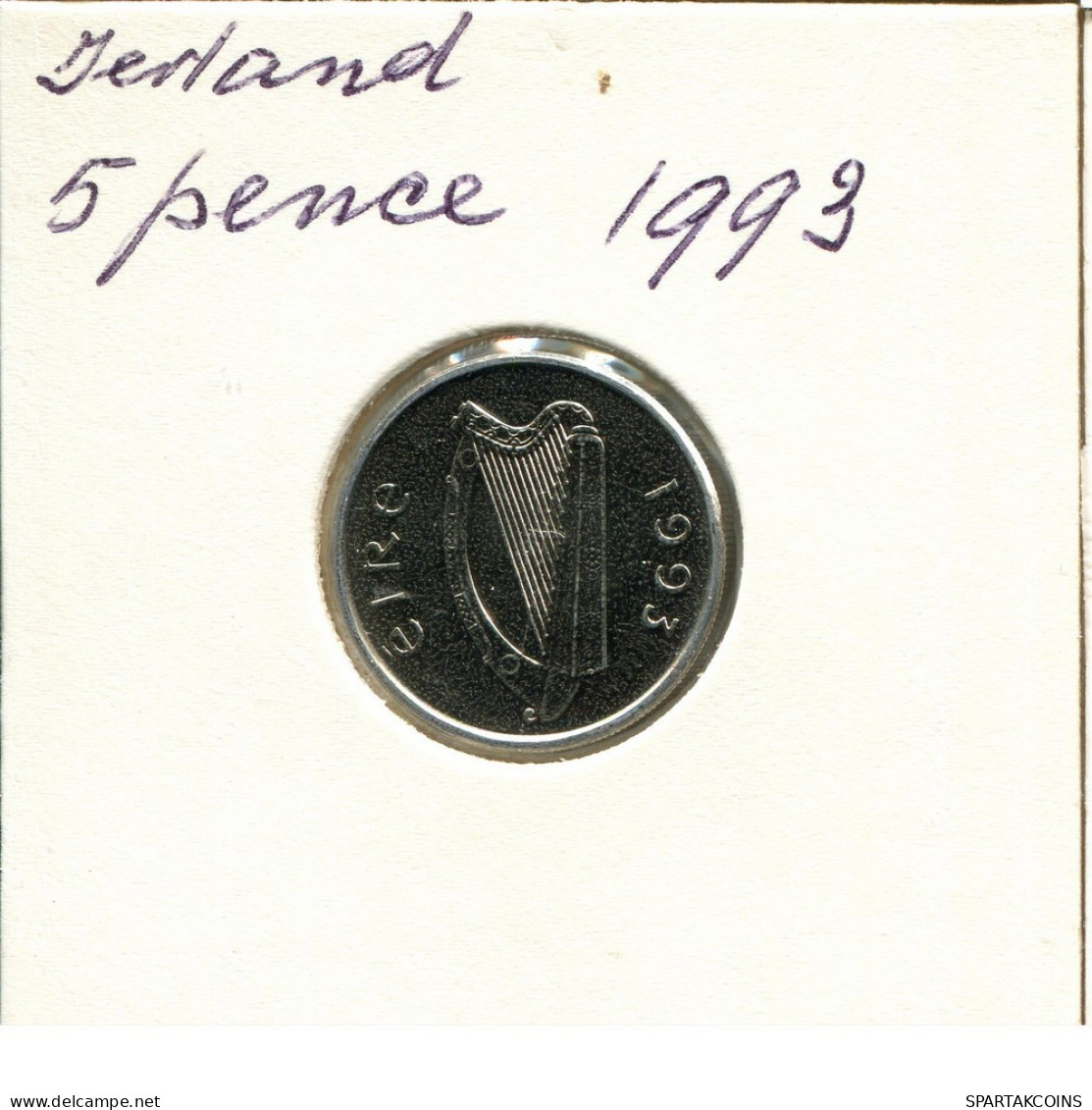 5 PENCE 1993 IRLANDE IRELAND Pièce #AY684.F.A - Ierland