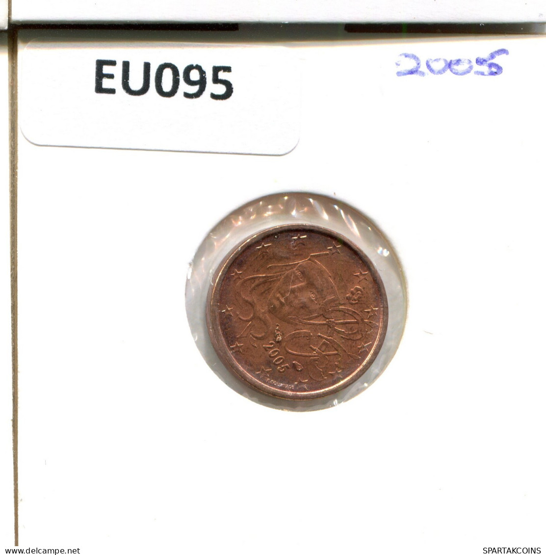 1 EURO CENT 2005 FRANKREICH FRANCE Französisch Münze #EU095.D.A - Francia
