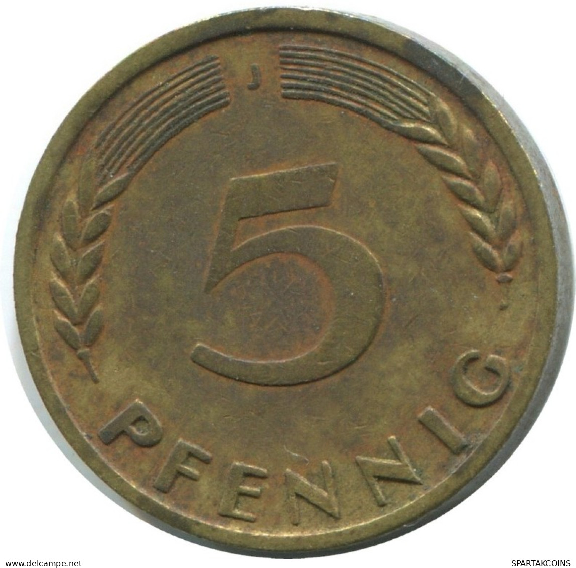 5 PFENNIG 1950 J BRD DEUTSCHLAND Münze GERMANY #AD875.9.D.A - 5 Pfennig