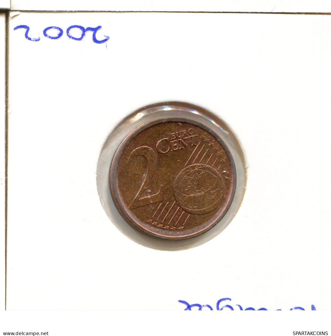 2 EURO CENTS 2002 PORTUGAL Münze #EU289.D.A - Portugal