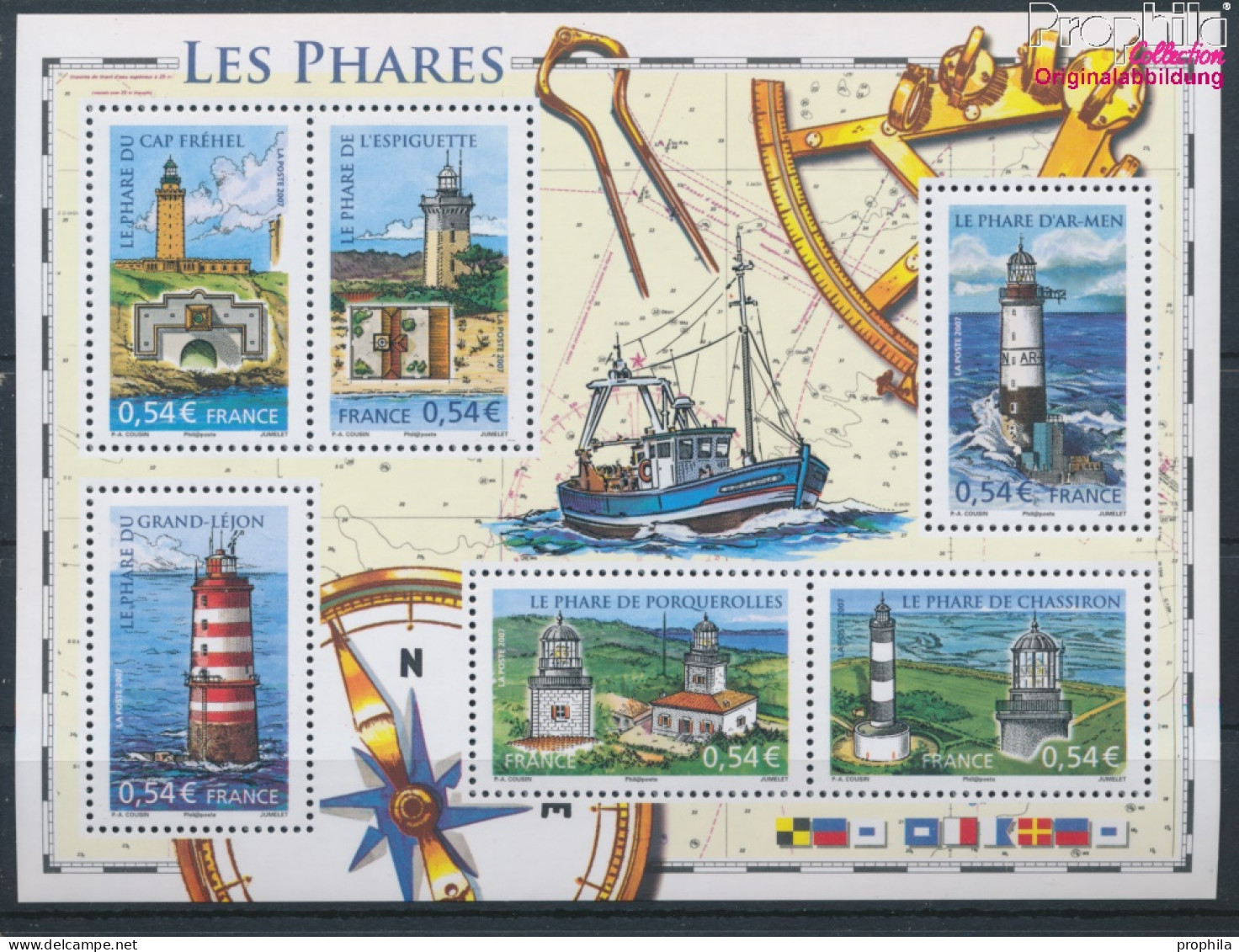 Frankreich Block81 (kompl.Ausg.) Postfrisch 2007 Leuchttürme (10391277 - Unused Stamps