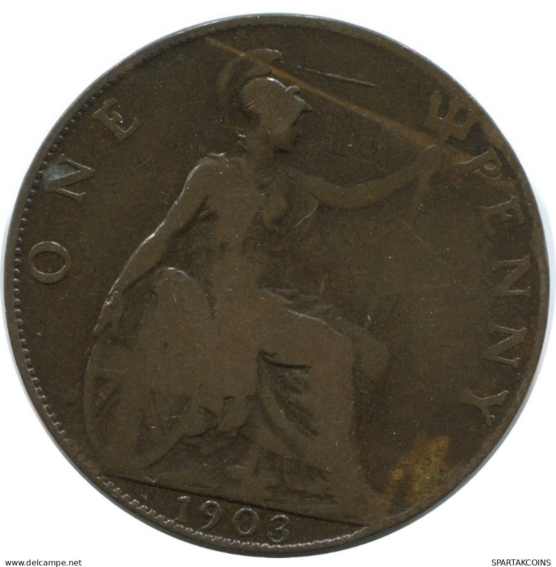 PENNY 1903 UK GRANDE-BRETAGNE GREAT BRITAIN Pièce #AG859.1.F.A - D. 1 Penny