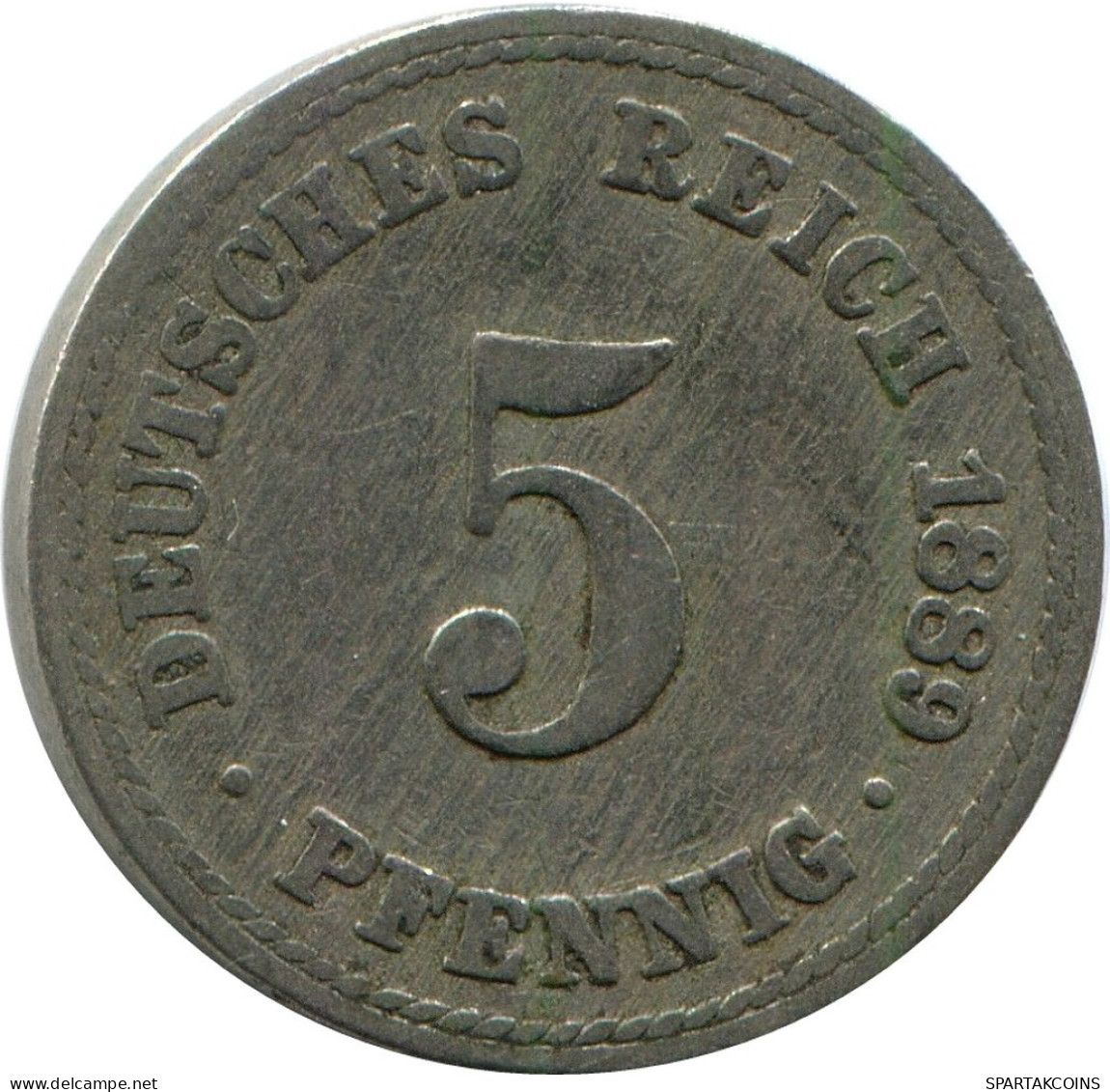 5 PFENNIG 1889 A ALLEMAGNE Pièce GERMANY #DB186.F.A - 5 Pfennig