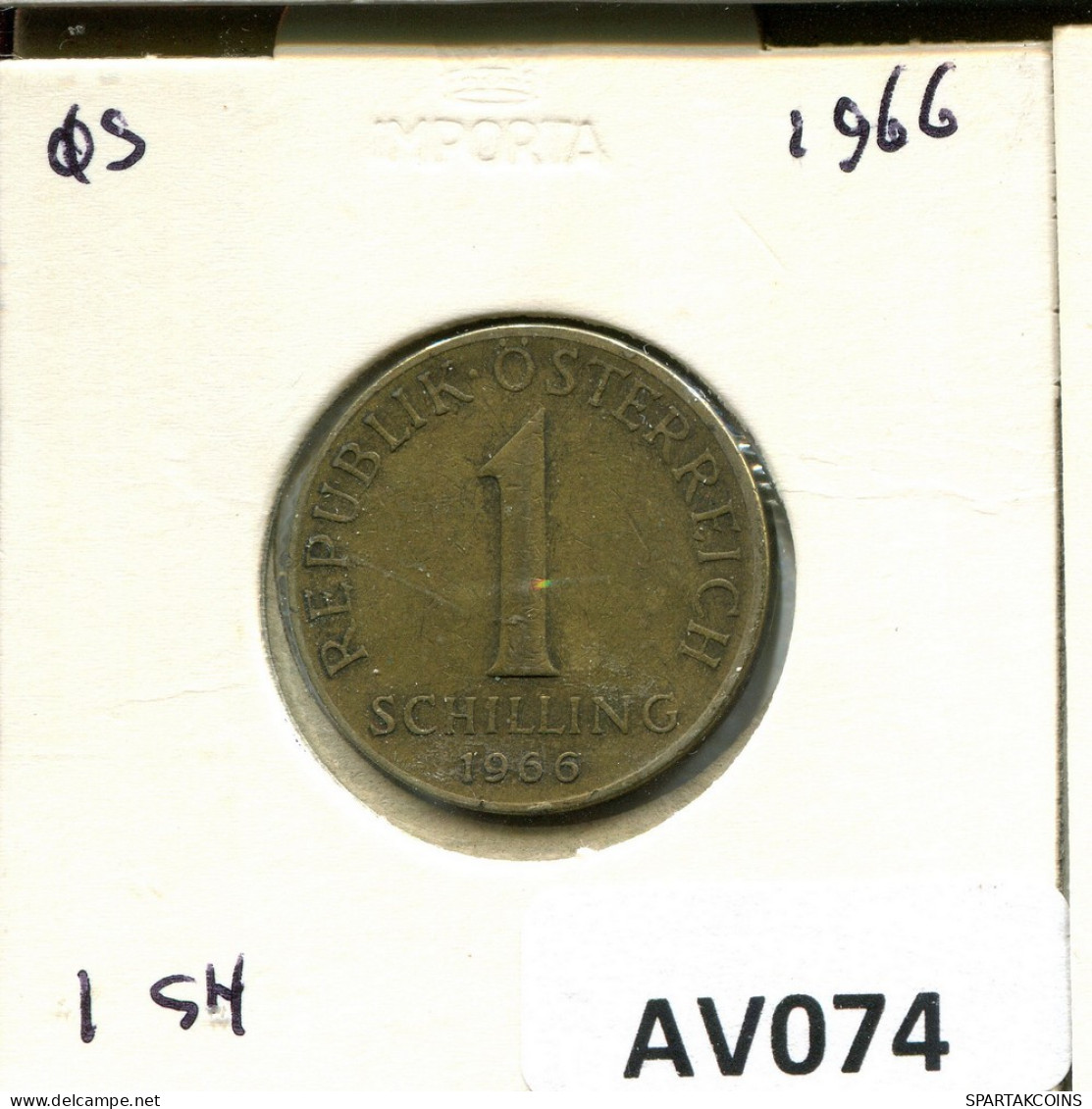 1 SCHILLING 1966 AUSTRIA Coin #AV074.U.A - Austria