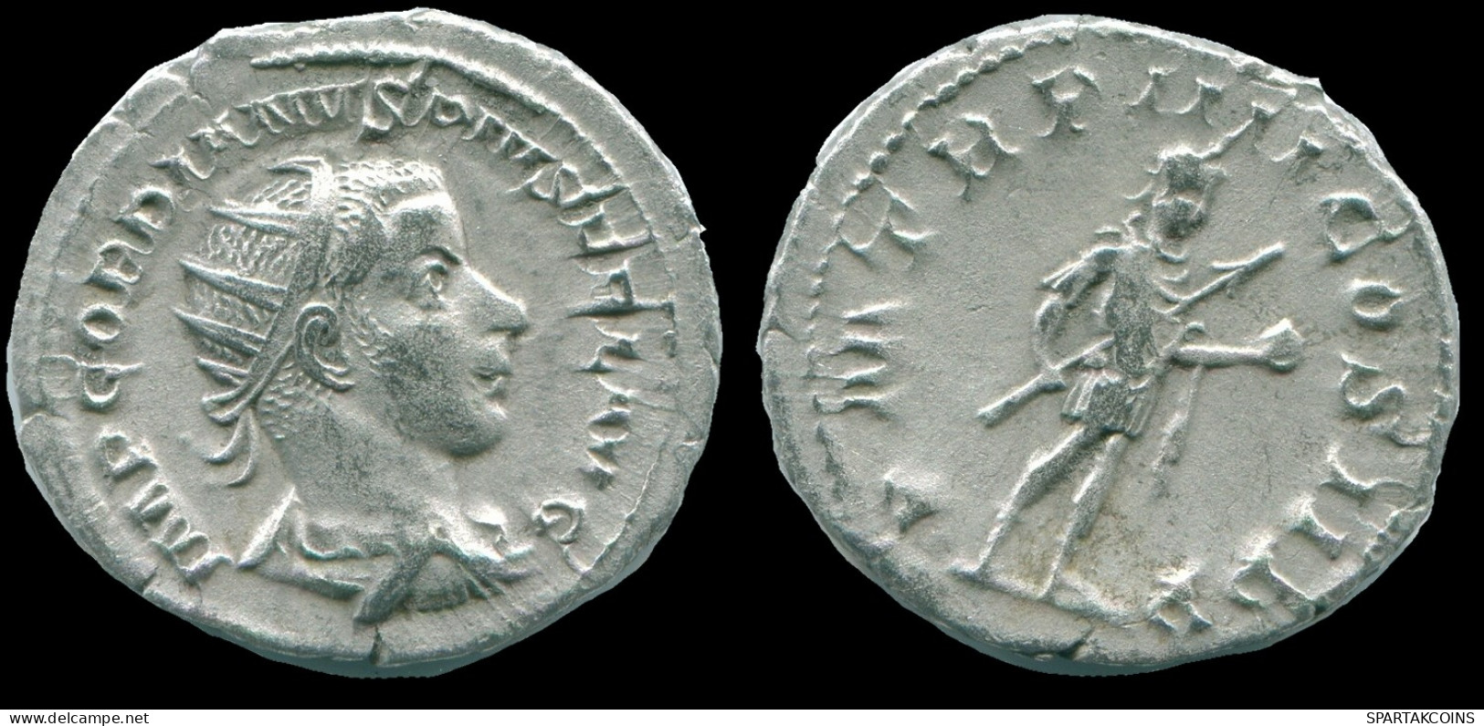 GORDIAN III AR ANTONINIANUS ROME AD 242 P M TR P IIII COS II P P #ANC13124.43.U.A - L'Anarchie Militaire (235 à 284)