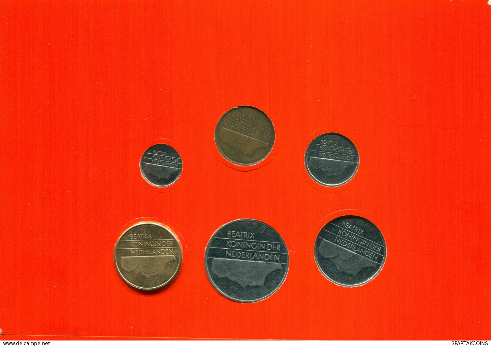 NETHERLANDS 1988 MINT SET 6 Coin #SET1025.7.U.A - Jahressets & Polierte Platten