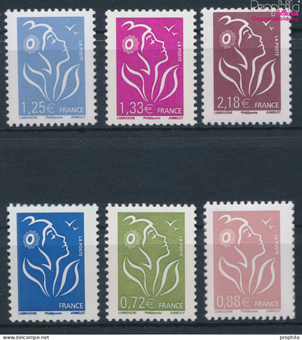 Frankreich 4370A-4375A (kompl.Ausg.) Postfrisch 2008 Freimarken: Marianne (10391280 - Unused Stamps