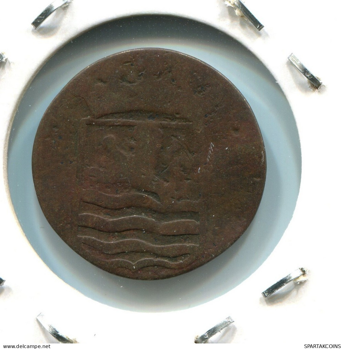 1790 ZEALAND VOC DUIT NETHERLANDS INDIES NEW YORK COLONIAL PENNY #VOC1982.10.U.A - Indes Néerlandaises