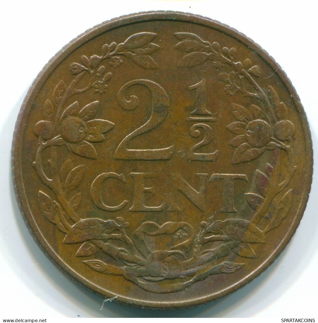 2 1/2 CENT 1956 CURACAO Netherlands Bronze Colonial Coin #S10183.U.A - Curaçao