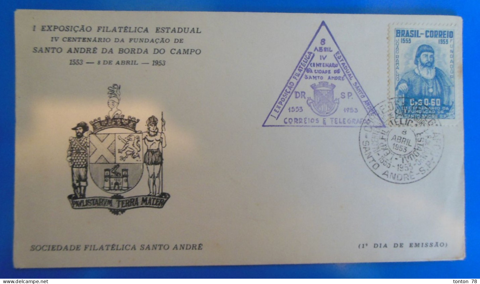 LETTRE 1er JOUR BRESIL 1953 - FDC