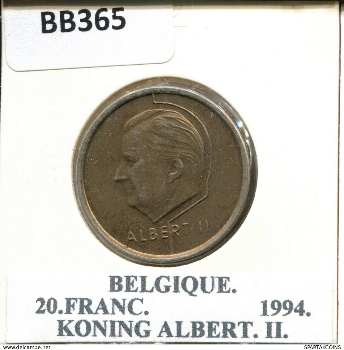 20 FRANCS 1994 FRENCH Text BELGIUM Coin #BB365.U.A - 20 Frank