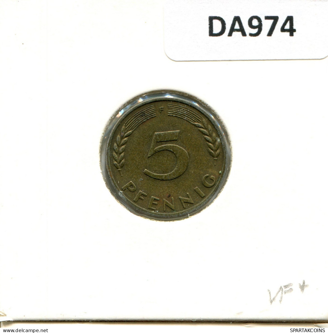 5 PFENNIG 1950 F BRD ALEMANIA Moneda GERMANY #DA974.E.A - 5 Pfennig