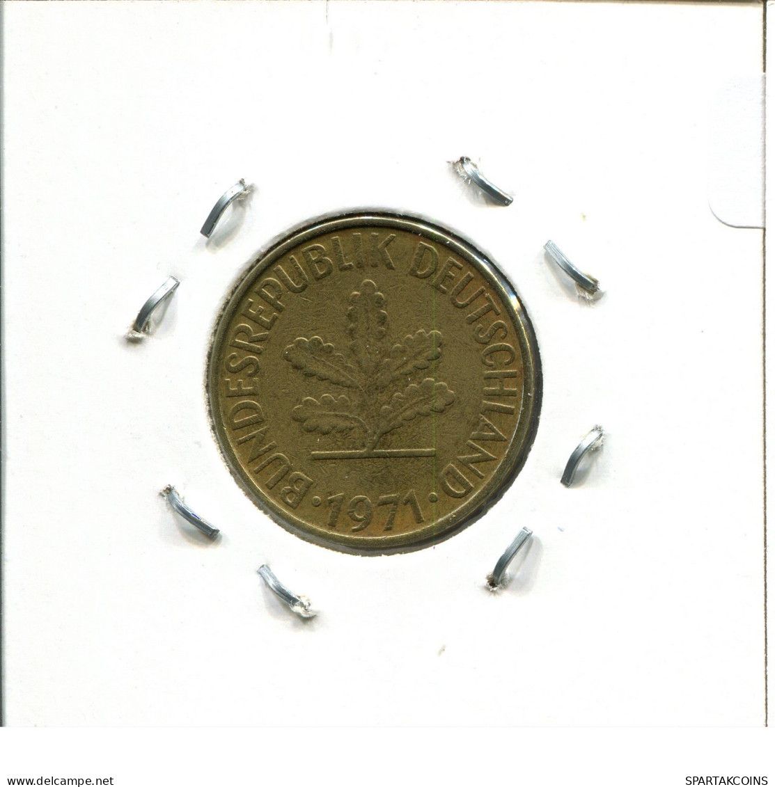 10 PFENNIG 1971 F WEST & UNIFIED GERMANY Coin #DB396.U.A - 10 Pfennig