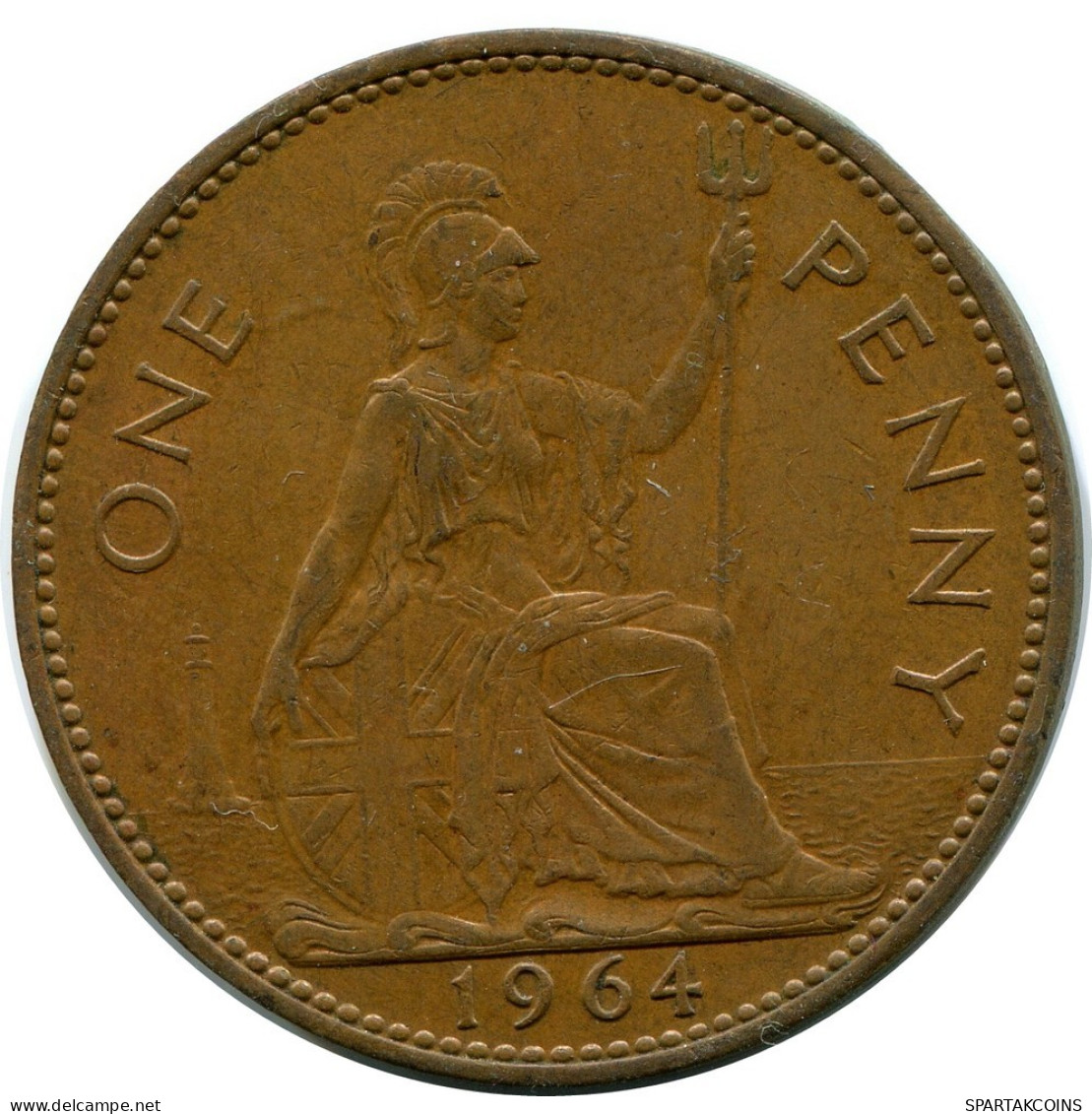 PENNY 1964 UK GROßBRITANNIEN GREAT BRITAIN Münze #AZ639.D.A - D. 1 Penny