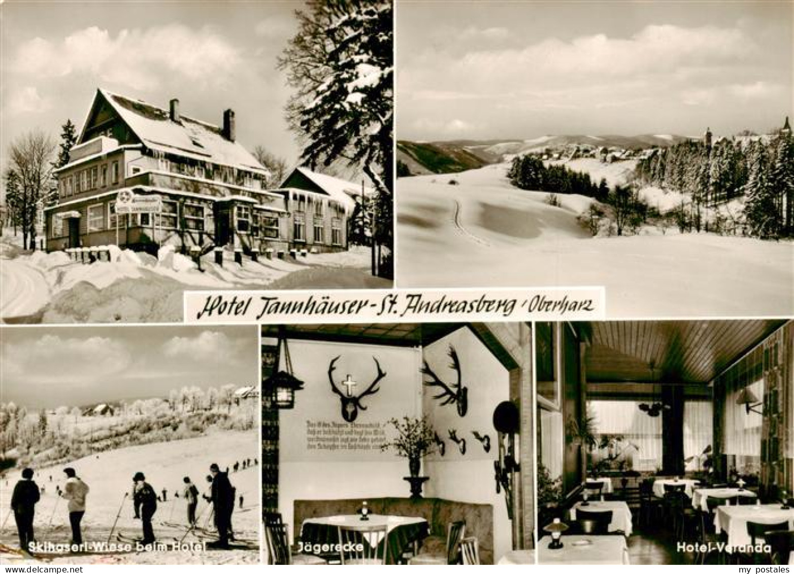73945963 St_Andreasberg_Harz Winterpanorama Landschaft Hotel Tannhaeuser Skipist - St. Andreasberg