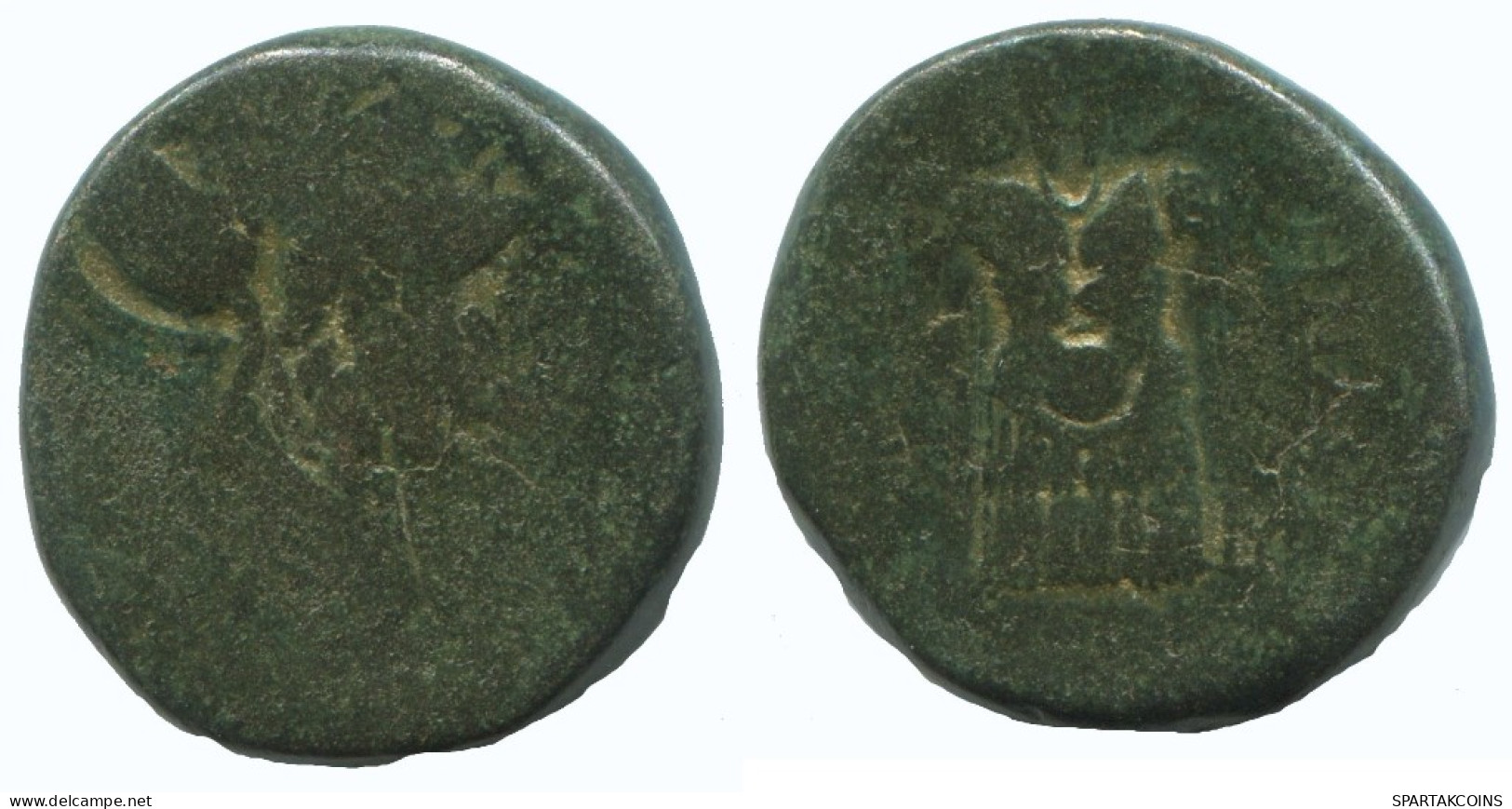 GENUINE ANTIKE GRIECHISCHE Münze 8.2g/20mm #AA034.13.D.A - Greek