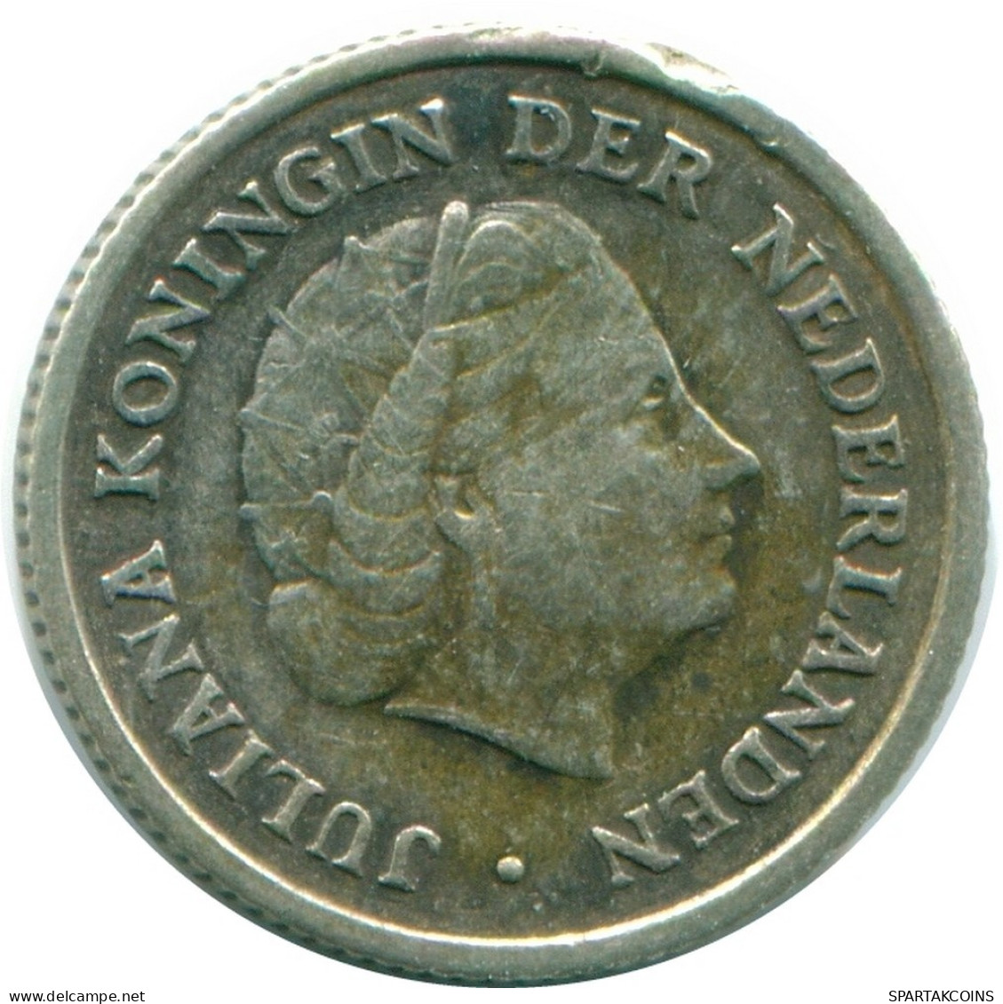 1/10 GULDEN 1956 NIEDERLÄNDISCHE ANTILLEN SILBER Koloniale Münze #NL12098.3.D.A - Niederländische Antillen