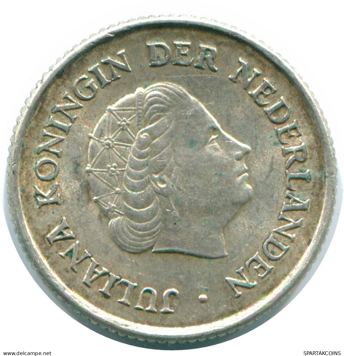 1/4 GULDEN 1963 NETHERLANDS ANTILLES SILVER Colonial Coin #NL11216.4.U.A - Netherlands Antilles