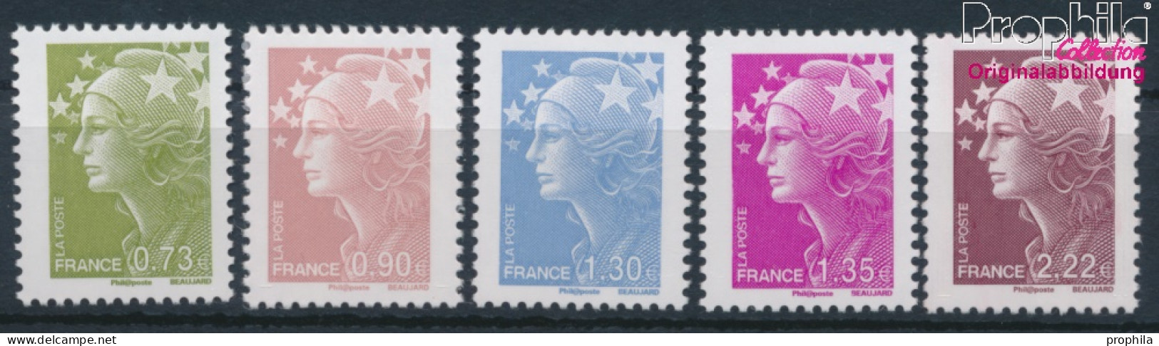 Frankreich 4608I-4612I (kompl.Ausg.) Postfrisch 2009 Freimarken. Marianne (10391287 - Ungebraucht