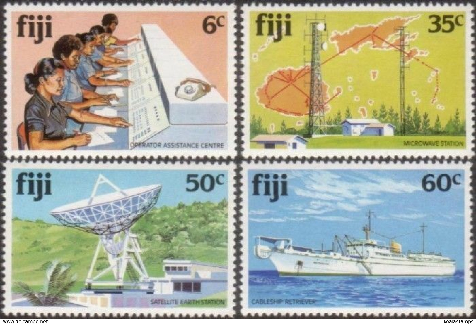 Fiji 1981 SG615-618 Telecommunications Set MNH - Fiji (1970-...)