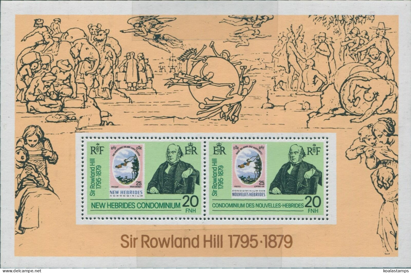 New Hebrides 1979 SG274 Rowland Hill MS MNH - Other & Unclassified