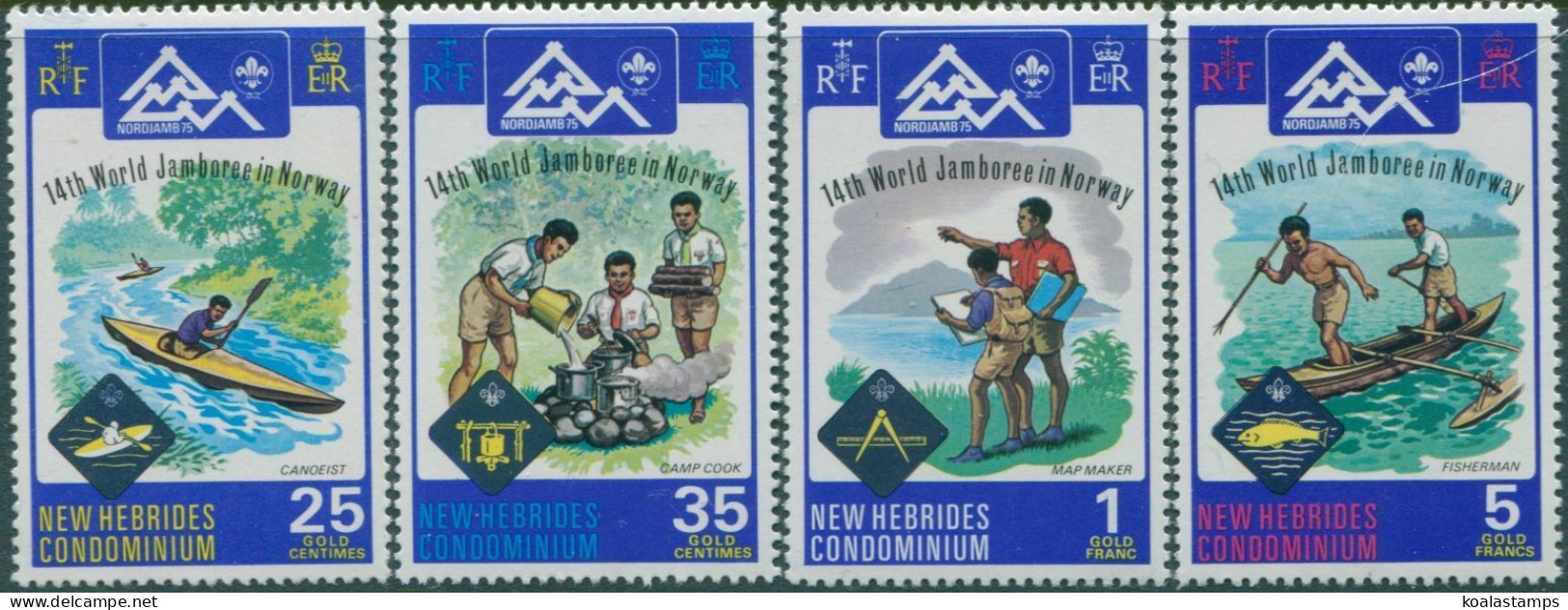 New Hebrides 1975 SG200-203 Scout Jamboree Set MNH - Other & Unclassified