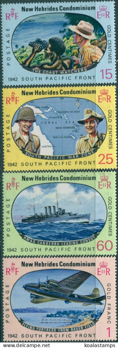 New Hebrides 1967 SG125-128 Pacific War Set MLH - Other & Unclassified