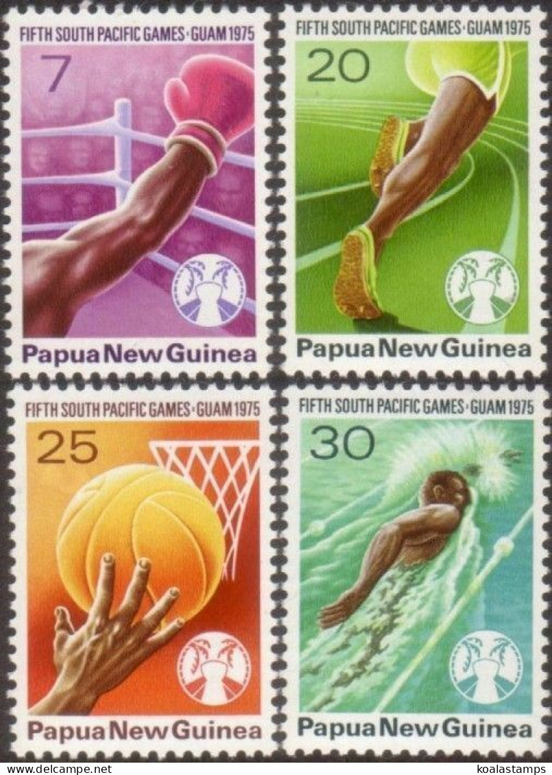 Papua New Guinea 1975 SG290-293 South Pacific Games Set MNH - Papouasie-Nouvelle-Guinée