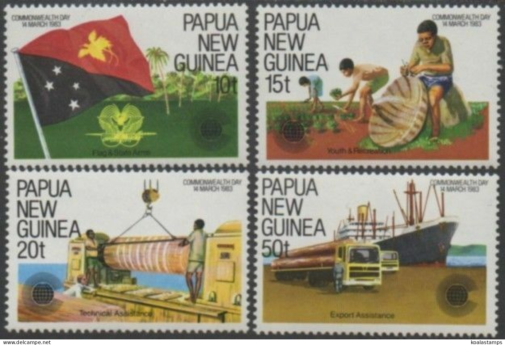 Papua New Guinea 1983 SG464-467 Commonwealth Day Set MNH - Papouasie-Nouvelle-Guinée
