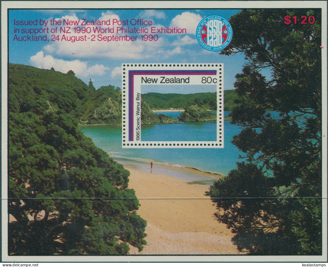 New Zealand 1986 SG1399 Scenic Bays MS MNH - Other & Unclassified