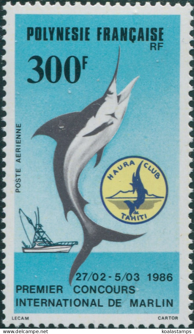French Polynesia 1986 SG476 300f Marlin MNH - Autres & Non Classés