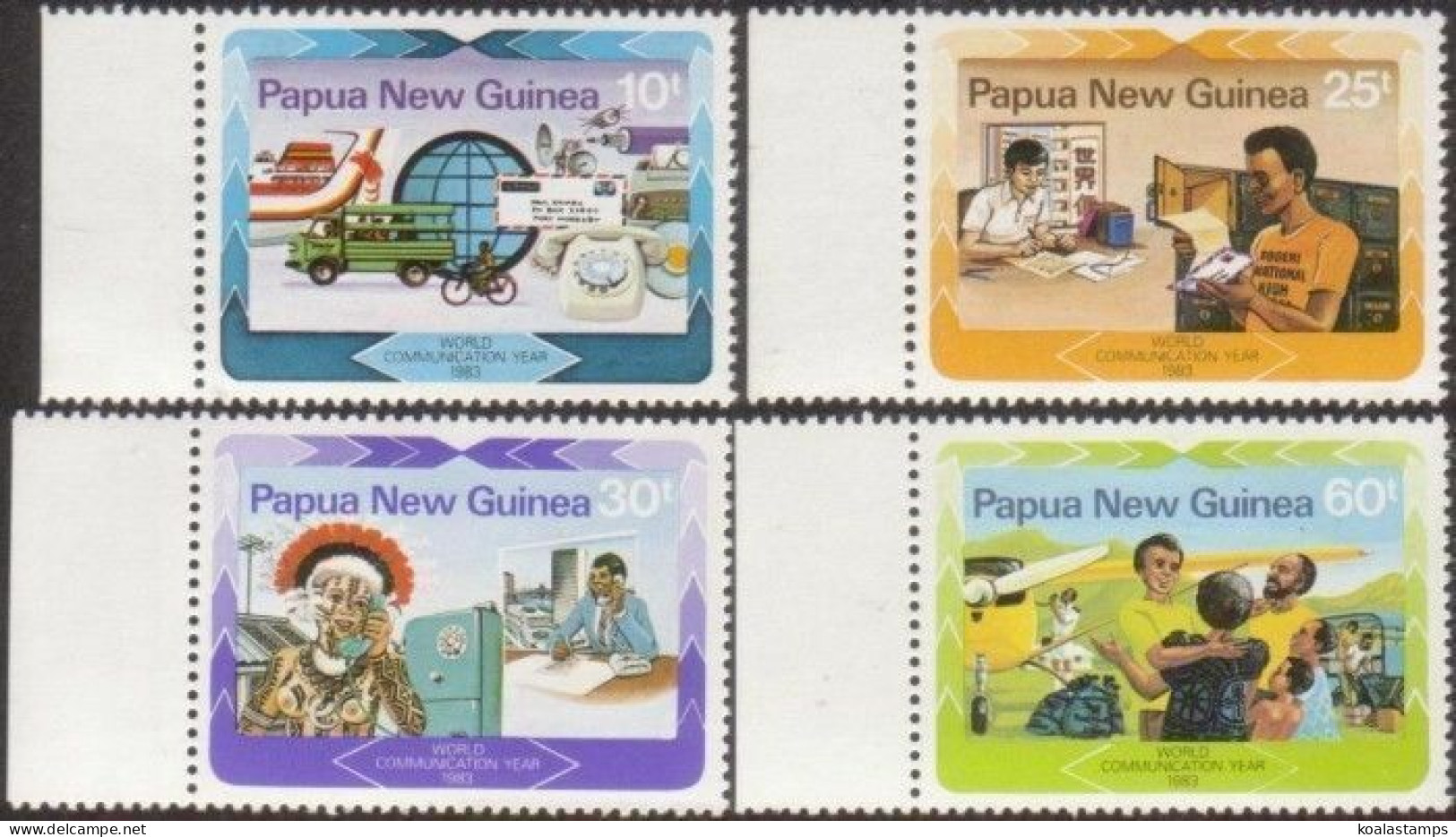 Papua New Guinea 1983 SG468-471 World Communications Year Set MNH - Papua-Neuguinea