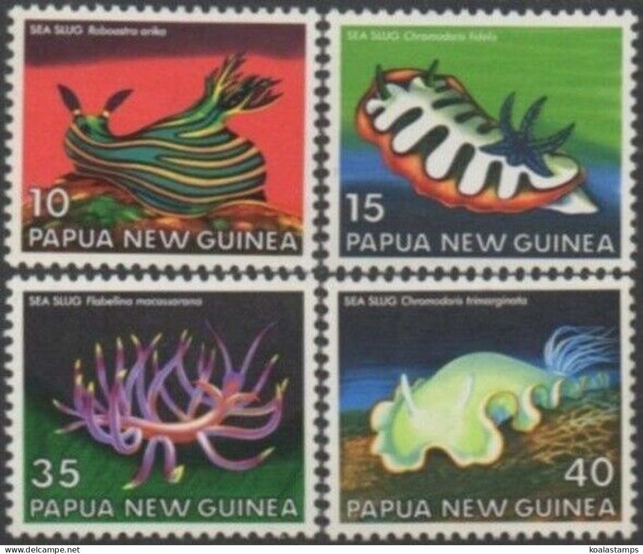 Papua New Guinea 1978 SG350-353 Sea Slugs Set MLH - Papouasie-Nouvelle-Guinée