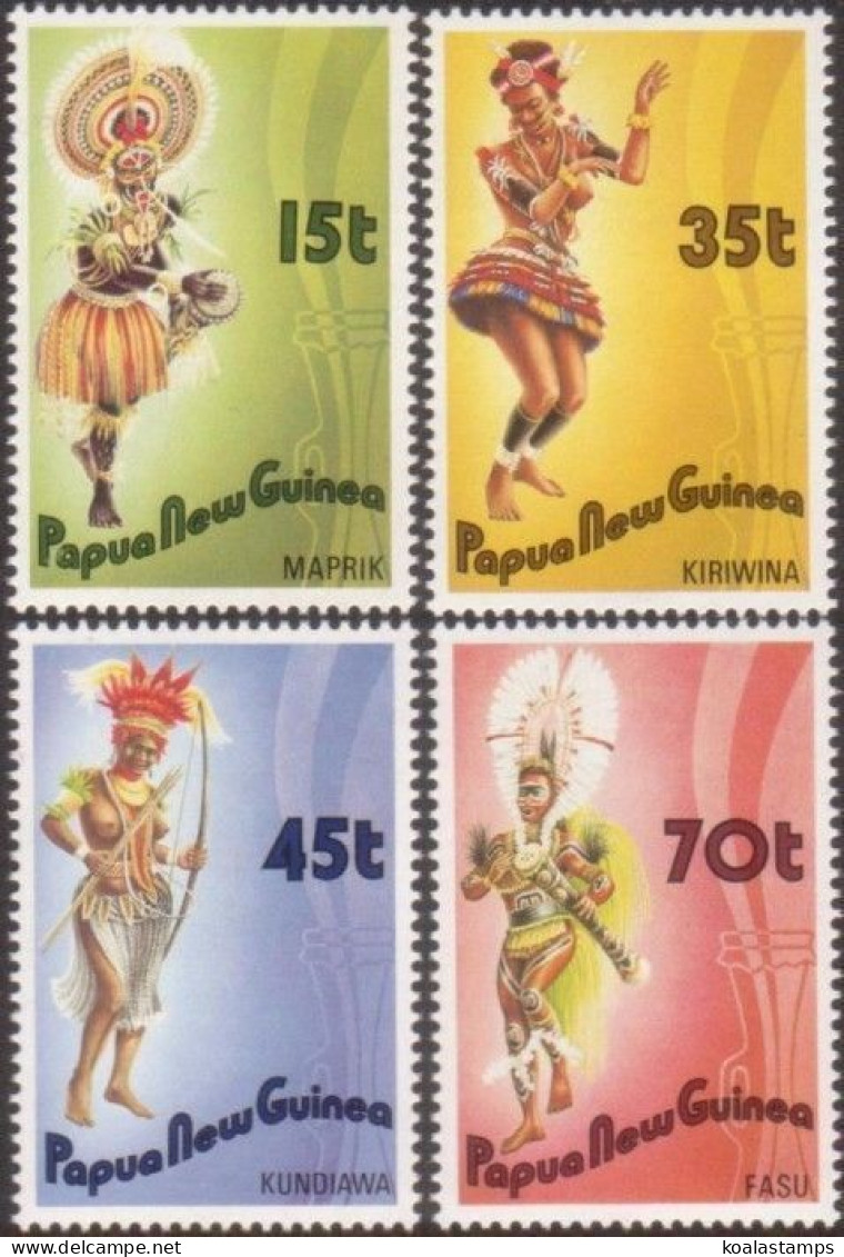Papua New Guinea 1986 SG535 Dancers Set MNH - Papouasie-Nouvelle-Guinée