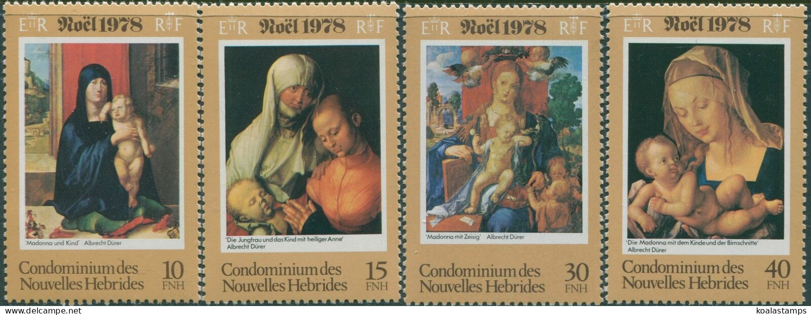 New Hebrides French 1978 SGF279-F282 Christmas Set MNH - Other & Unclassified