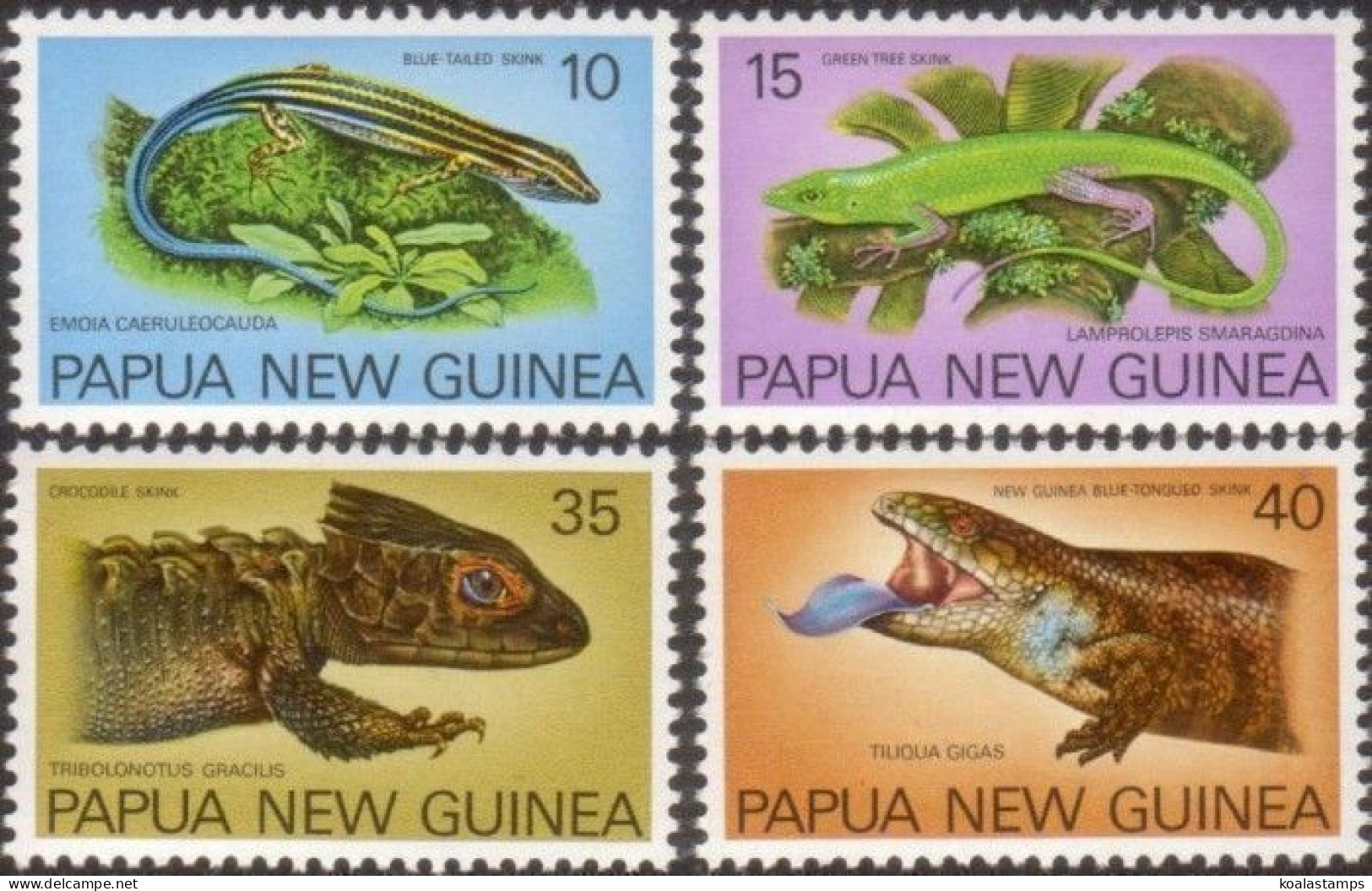 Papua New Guinea 1978 SG346-349 Skinks Set MNH - Papua-Neuguinea