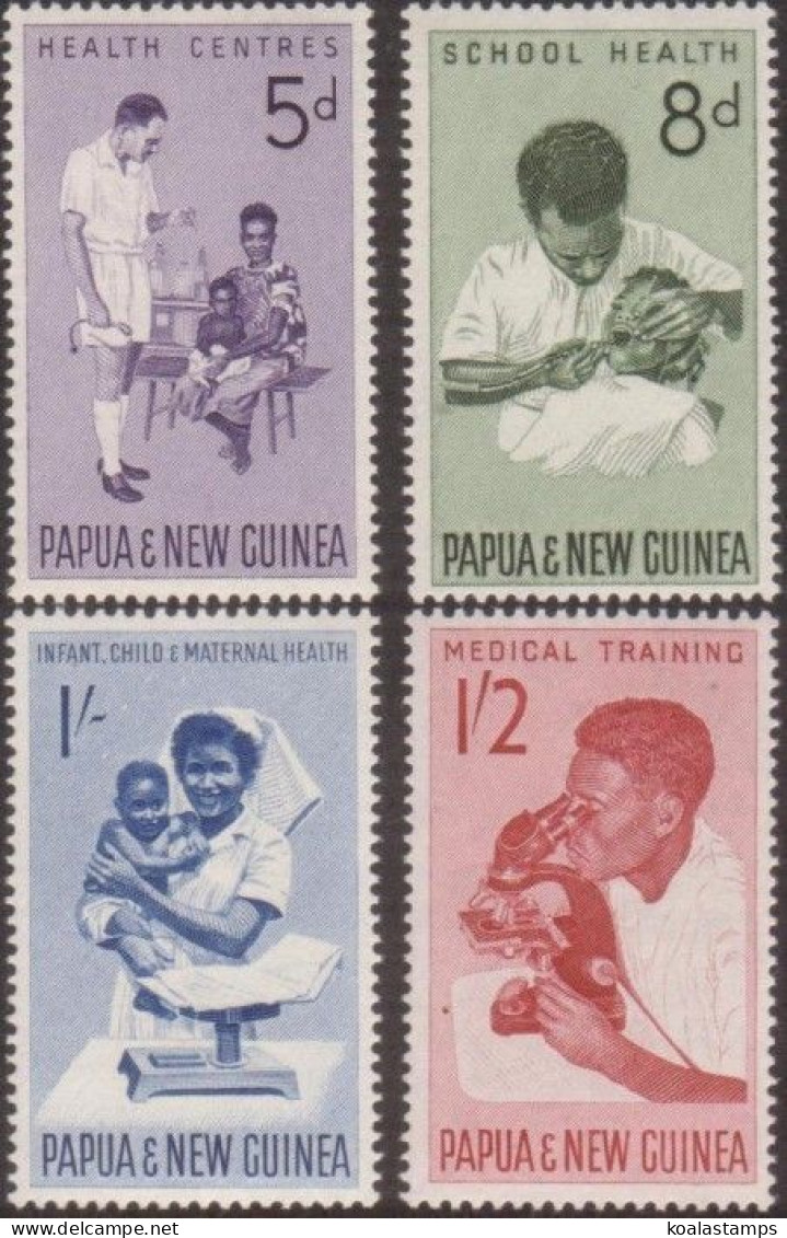 Papua New Guinea 1964 SG57-60 Public Health Service Set MNH - Papouasie-Nouvelle-Guinée