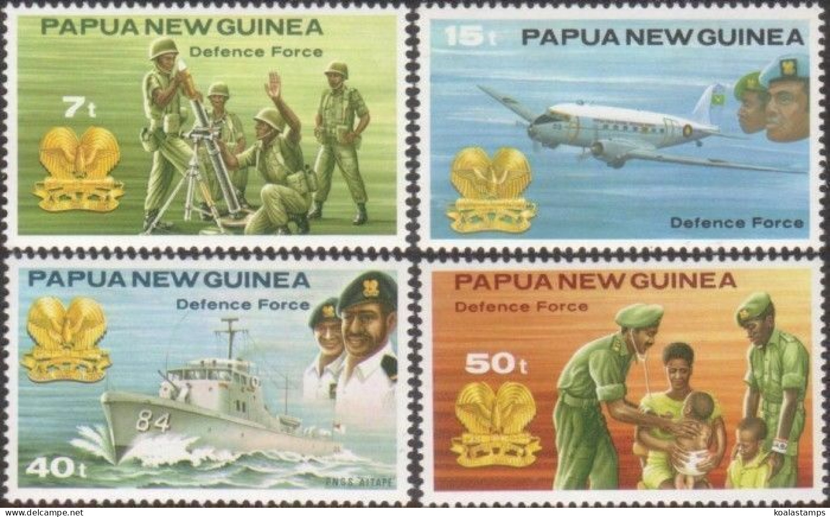 Papua New Guinea 1981 SG408-411 Defence Forces Set MNH - Papua-Neuguinea