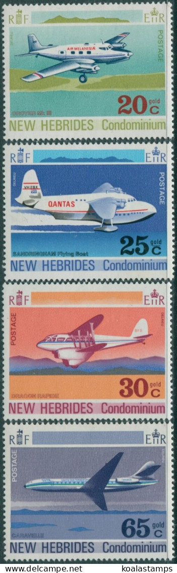 New Hebrides 1972 SG154-157 Aircraft Set MLH - Sonstige & Ohne Zuordnung