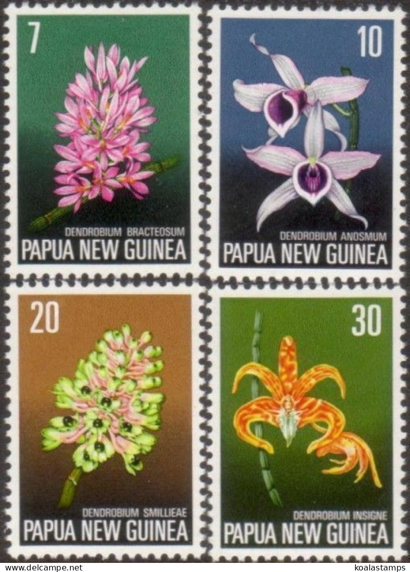 Papua New Guinea 1974 SG273-276 Orchids Set MNH - Papouasie-Nouvelle-Guinée