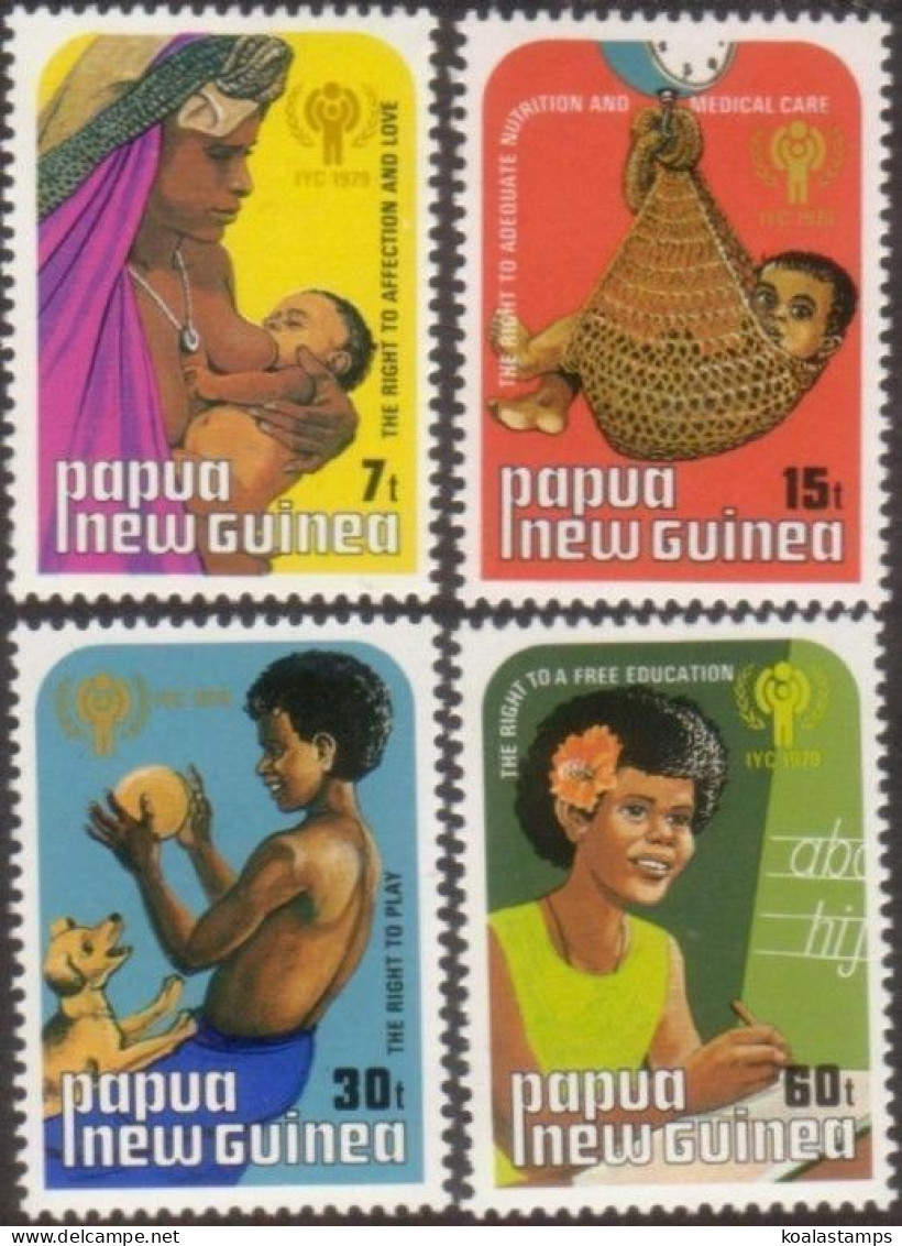 Papua New Guinea 1979 SG376-379 International Year Child Set MNH - Papoea-Nieuw-Guinea