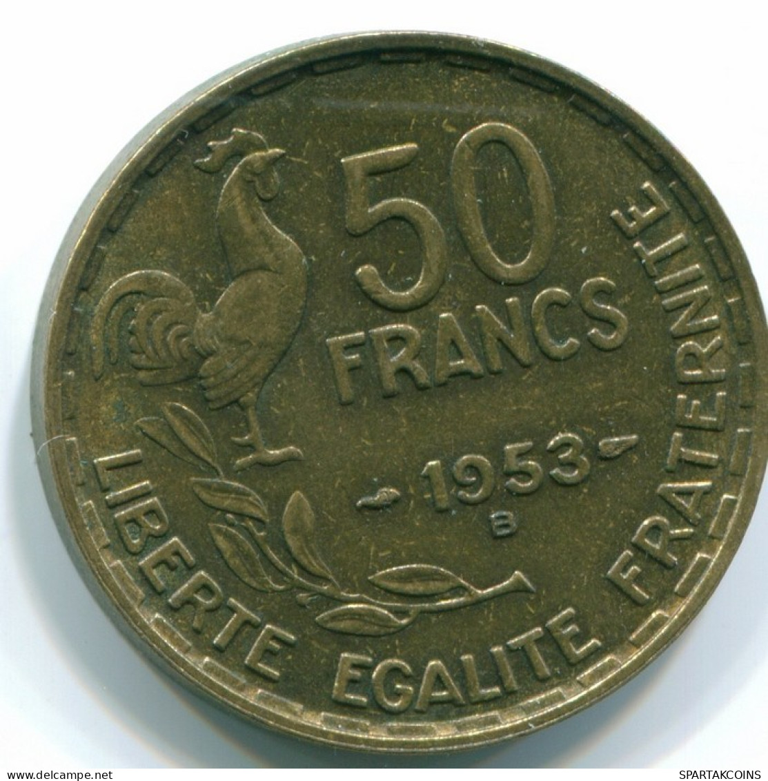 50 FRANCS 1953 B FRANCIA FRANCE Moneda XF #FR1097.6.E.A - 50 Francs