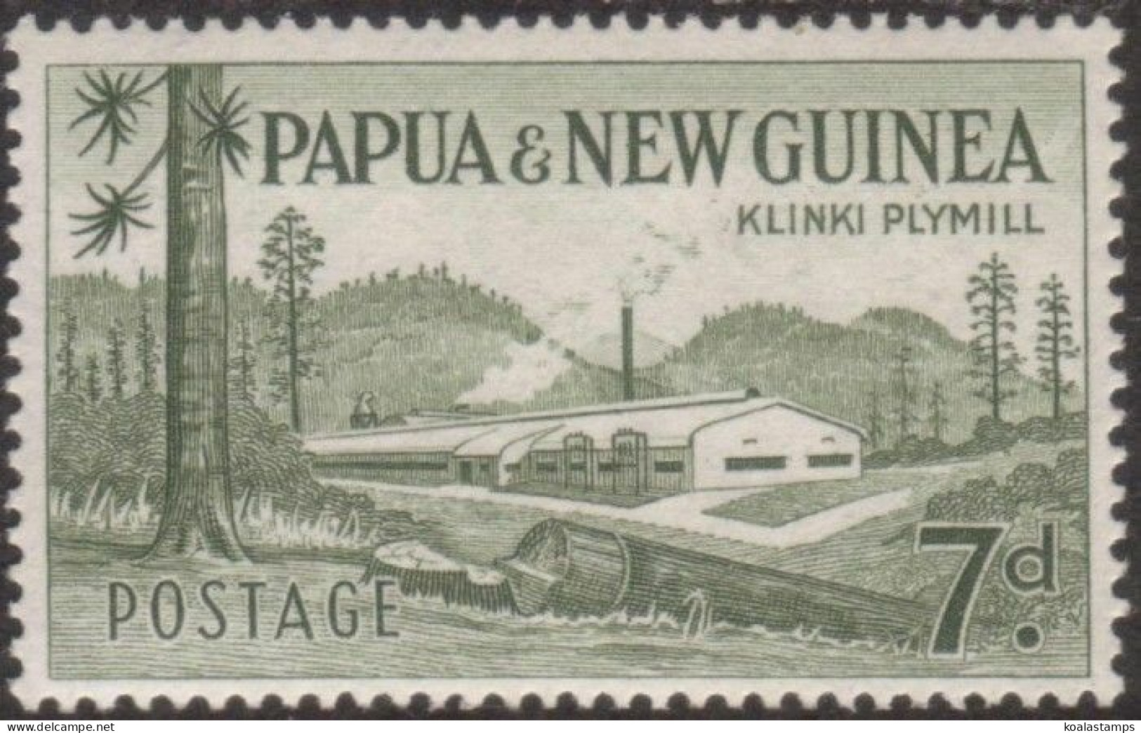 Papua New Guinea 1958 SG20 7d Klinki Plymill MNH - Papua New Guinea