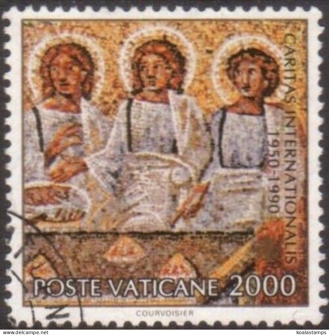 Vatican 1990 SG957 2000 Lira Visitors At Abraham's Table FU - Other & Unclassified