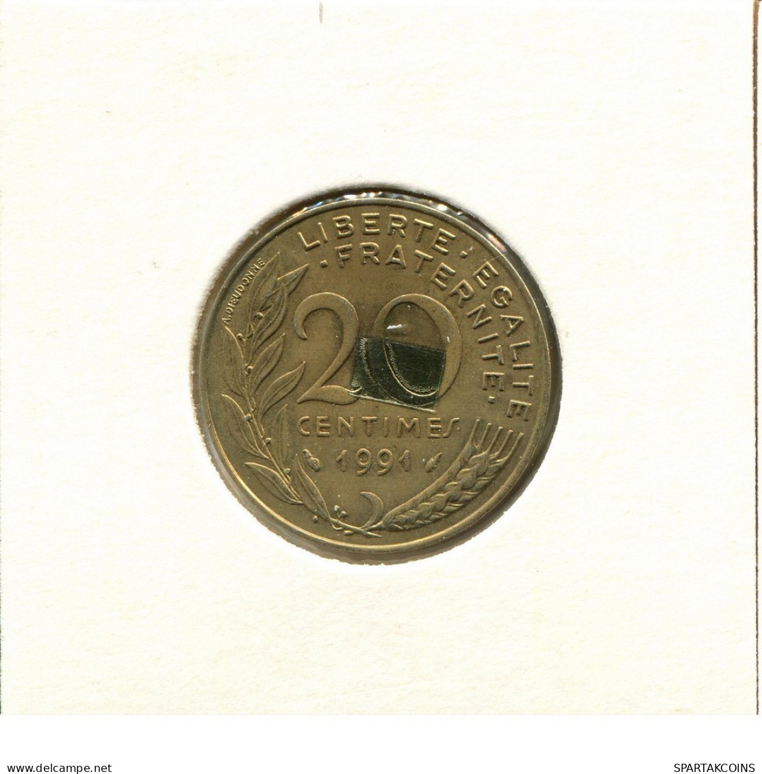 20 CENTIMES 1991 FRANCE Coin #BB507.U.A - 20 Centimes