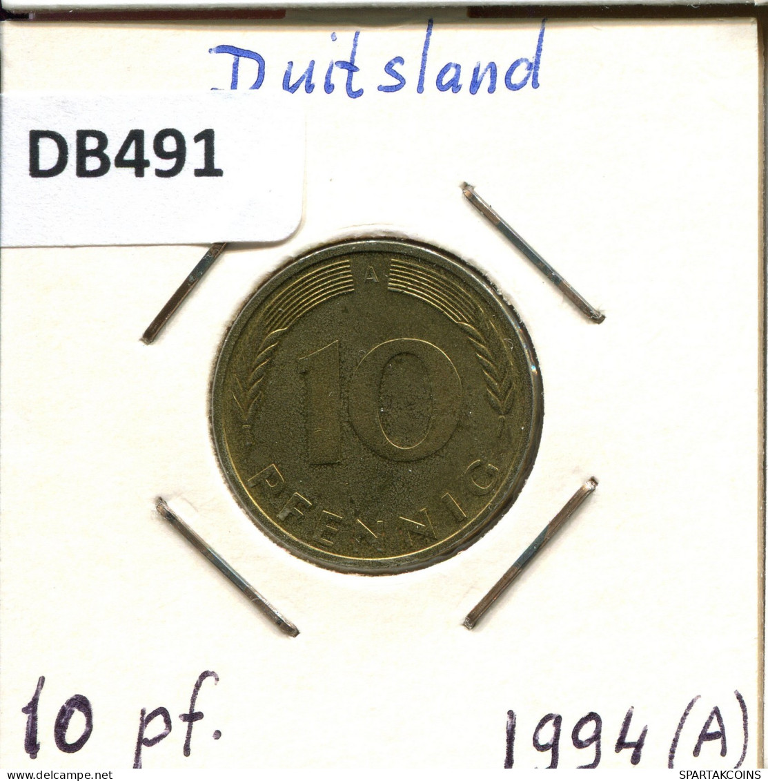 10 PFENNIG 1994 A BRD ALLEMAGNE Pièce GERMANY #DB491.F.A - 10 Pfennig