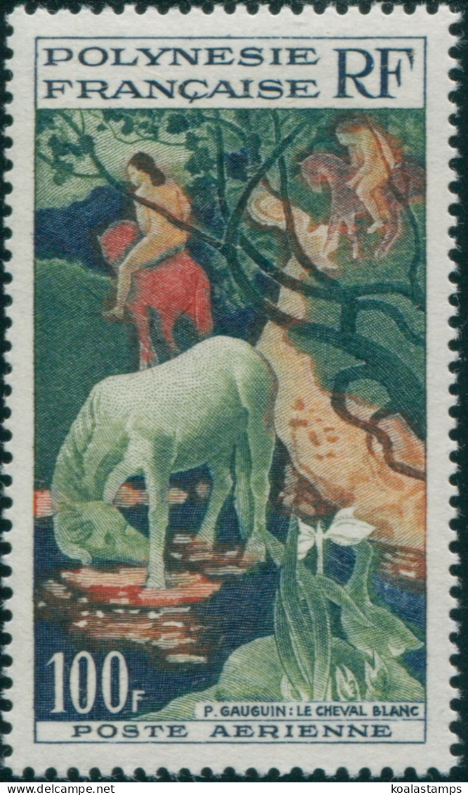 French Polynesia 1958 Sc#C26,SG15 100f White Horse MNH - Otros & Sin Clasificación