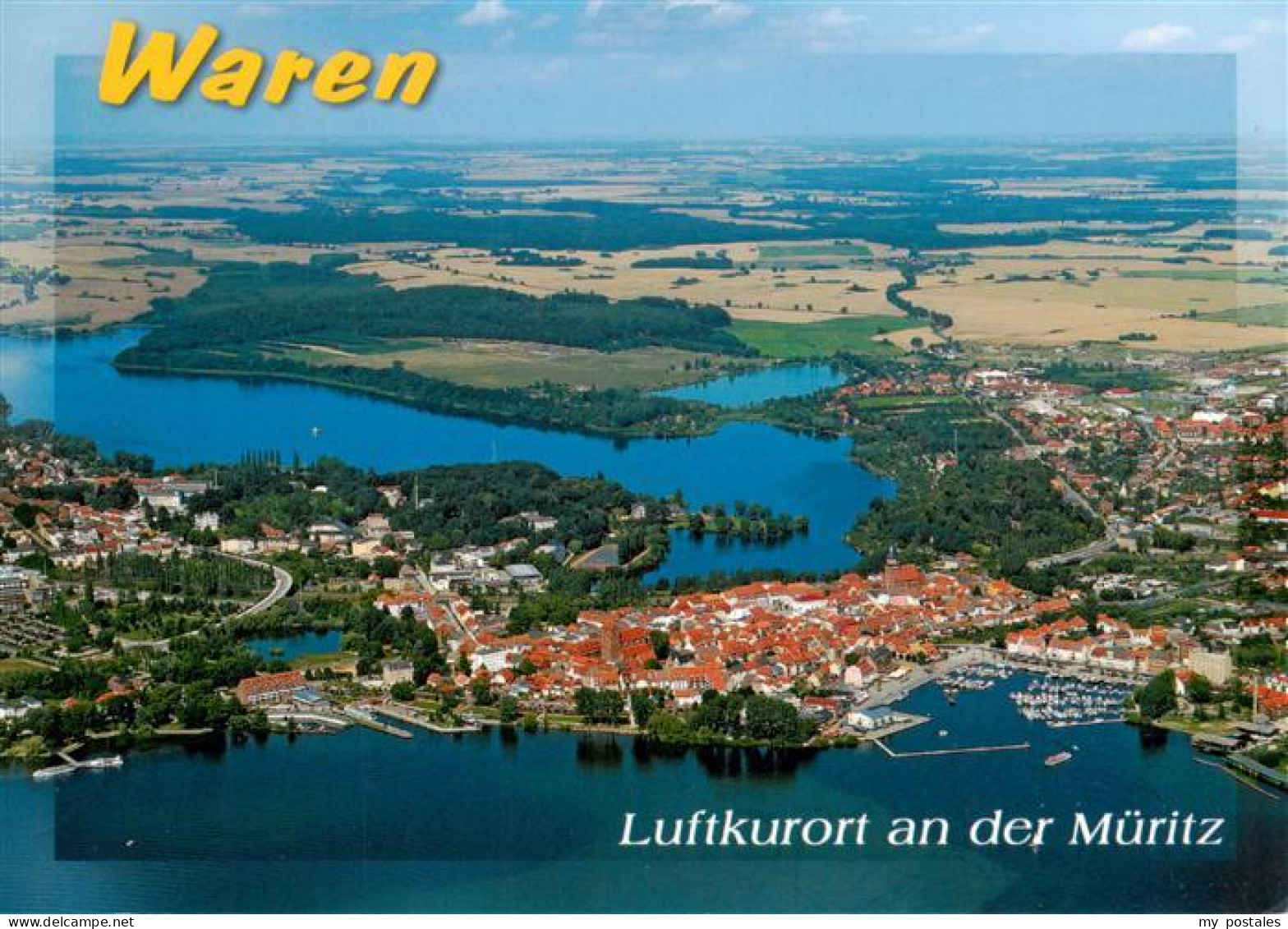73945928 Waren_Mueritz Panorama Luftkurort An Der Mueritz Mecklenburgische Seenp - Waren (Mueritz)
