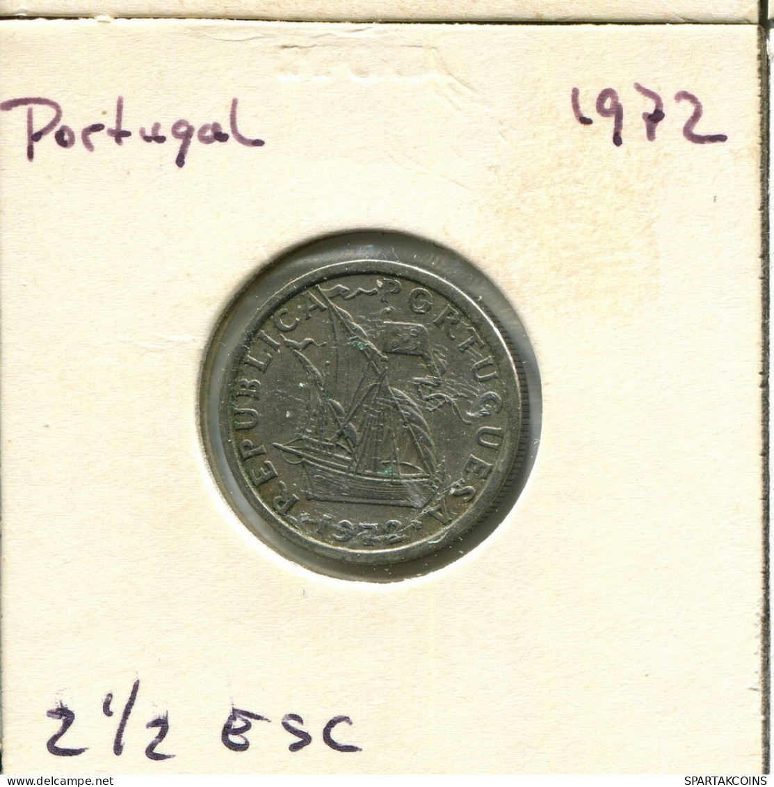 2$50 ESCUDOS 1972 PORTUGAL Pièce #AU986.F.A - Portugal